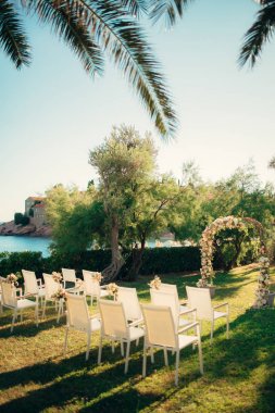 Düğün töreni için sandalye