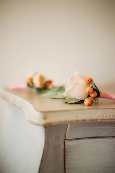 Wedding flower boutonniere groom