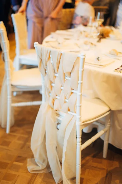 Изысканный свадебный банкет — стоковое фото