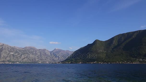 Kotor bay i montenegro — Stockvideo