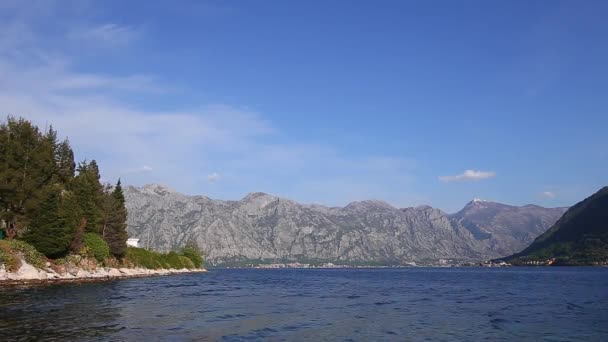 Baía de Kotor em Montenegro — Vídeo de Stock