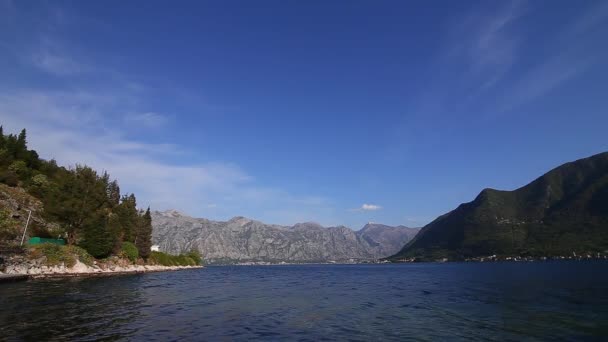 Kotor bay i montenegro — Stockvideo