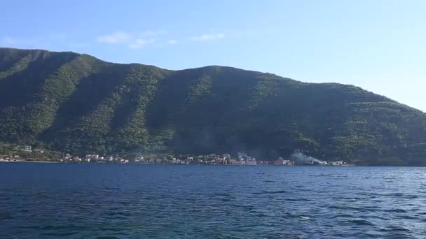 Bahía Kotor en Montenegro — Vídeo de stock