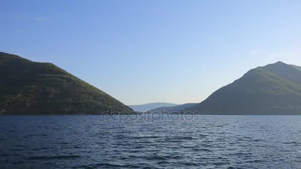 Bahía Kotor en Montenegro — Vídeos de Stock