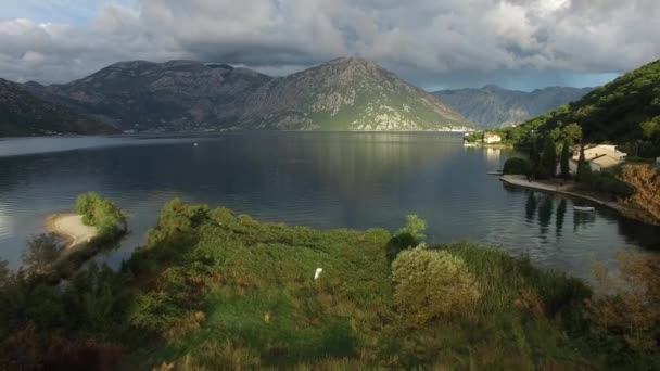 Kotor bay i montenegro — Stockvideo