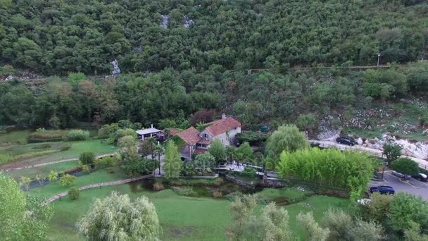 Lake house. In Montenegro, in the village — Stock Video