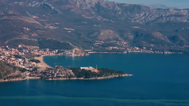 Luxushotelkomplex dukley in budva, montenegro. Schießen mit — Stockvideo