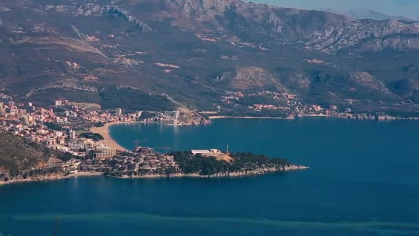 Luxushotelkomplex dukley in budva, montenegro. Schießen mit — Stockvideo