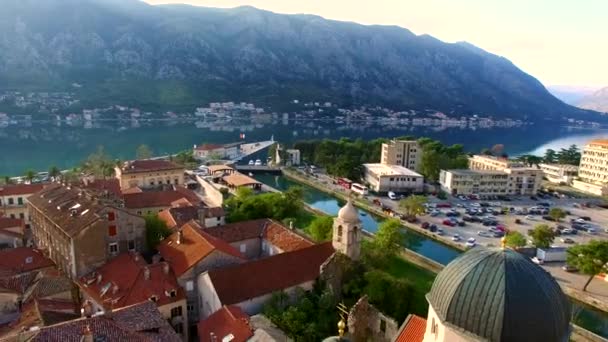 Kostel pravoslavný kostel svatého Mikuláše z Kotor, Černá Hora, — Stock video
