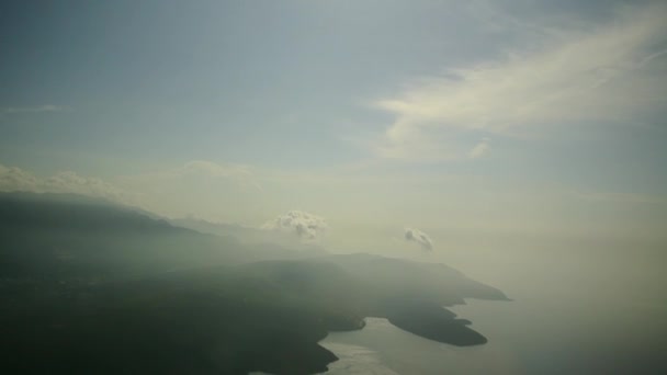 Vue de l'avion sur le Monténégro . — Video