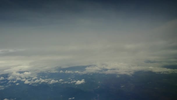 Nuages vue depuis un avion — Video