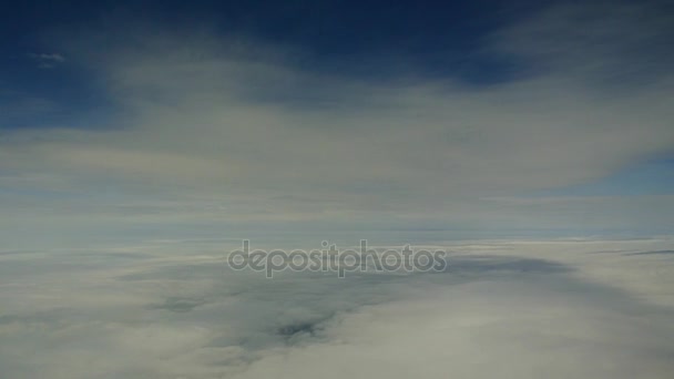 Nuages vue depuis un avion — Video