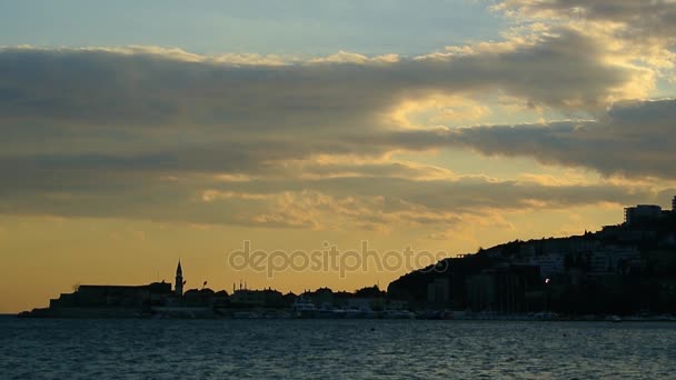 Il centro storico di Budva — Video Stock