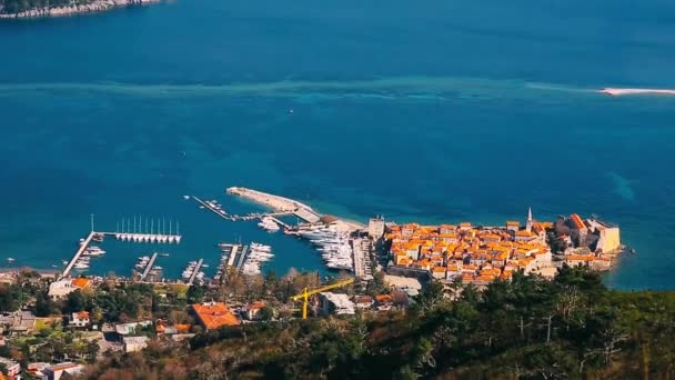 Il centro storico di Budva — Video Stock