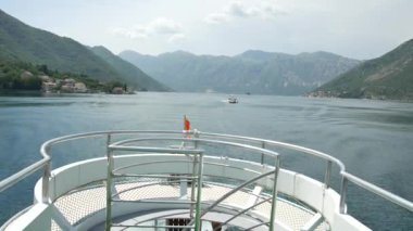 Kotor Körfezi bota. Karadağ, Adriyatik su