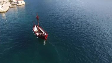 Boka Kotorska Kotor Körfezi ile iki ada Gospa od Skrpjela Our Lady kayalar ve Sveti Dordje