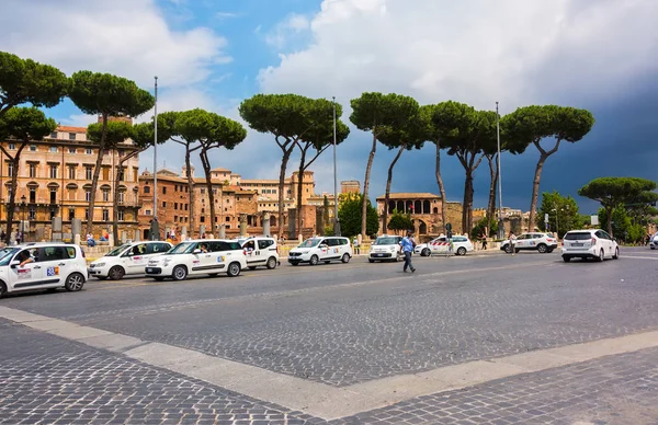 Táxi em Roma, Itália — Fotografia de Stock