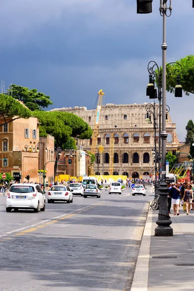 Street in Rome, Olaszország — Stock Fotó