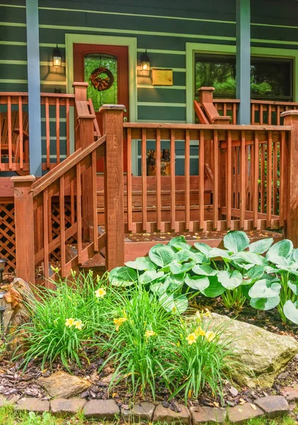 Front Porch of Cabin — Stock Photo, Image