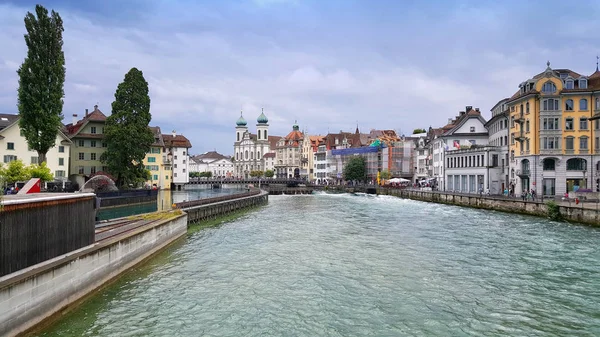 Vacker utsikt över Lucerne, Schweiz — Stockfoto