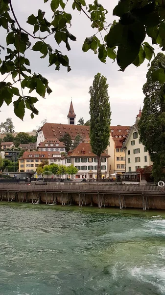 Staden Luzern, Schweiz — Stockfoto