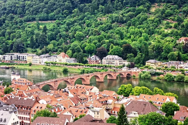 Heidelberg 'in eski kasabası — Stok fotoğraf