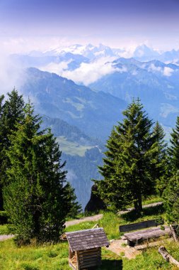 İsviçre Alp Dağları'nın doğal görünümü
