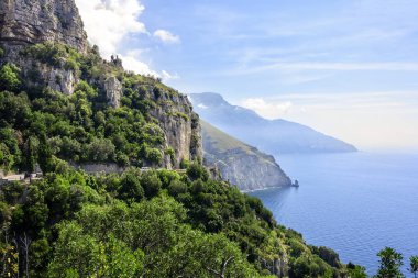 İtalya 'da Sahne Amalfi Sahili