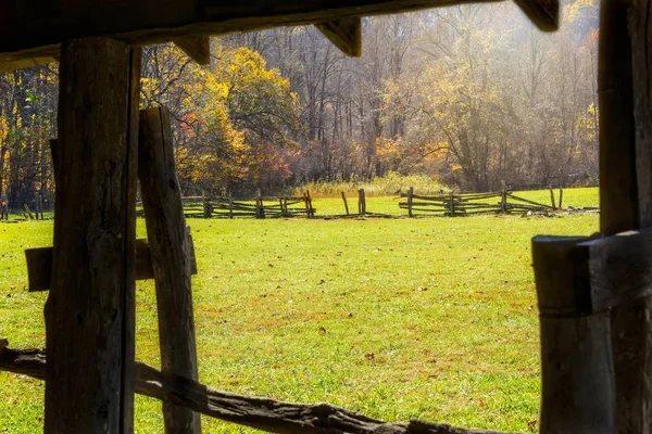 Open field in Autumn in North Carolina — Stock Photo, Image