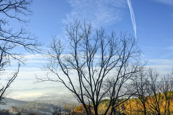 谷の上の早朝の輝き — ストック写真