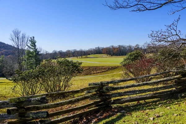 Toegang Tot Het Grootvader Mountain State Park Linville North Carolina — Stockfoto