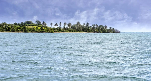 Isla Tropical Océano Atlántico Frente Costa Puerto Rico — Foto de Stock