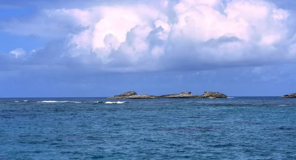 Felsformation Der Karibik Nahe Puerto Rico — Stockfoto