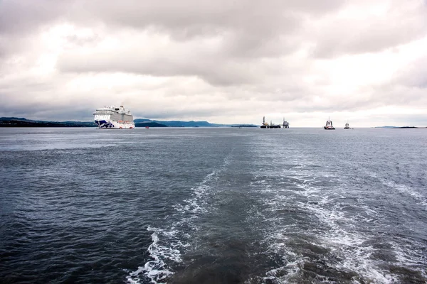 Güney Queensferry Skoçya Ağustos 2018 Prenses Cruise Gemisi Kraliyet Prensesi — Stok fotoğraf