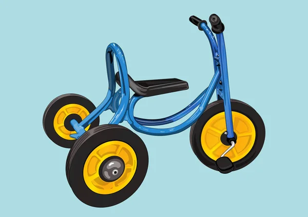 Trehjuling barn — Stock vektor