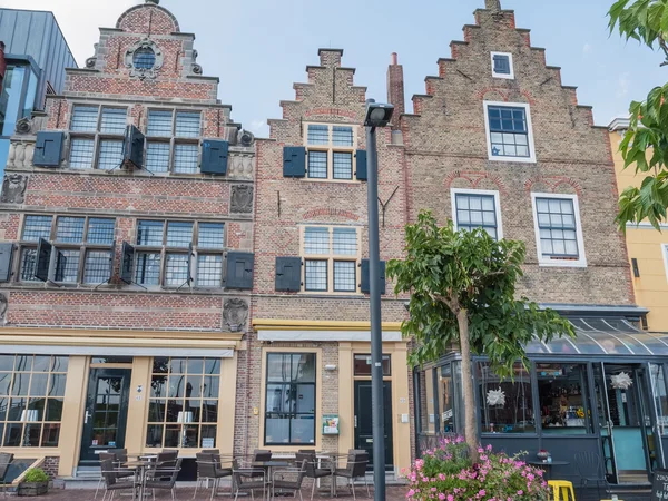 Houses in the city of Vlissingen, Netherlands — Stock Photo, Image