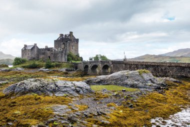 Eilean Donan Kalesi Dornie, İskoçya'da