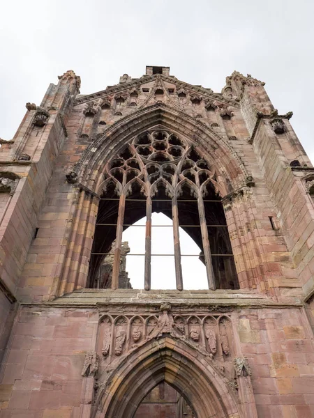 Melrose Abbey i Skottland – stockfoto