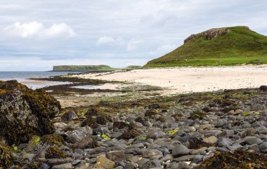Coral Beach üzerinde Isle of Skye, İskoçya