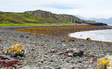 Coral Beach üzerinde Isle of Skye, İskoçya
