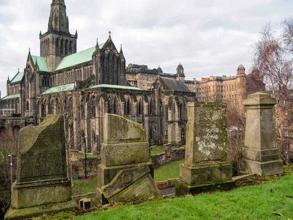 Tumbstones v nekropoli, Glasgow — Stock fotografie