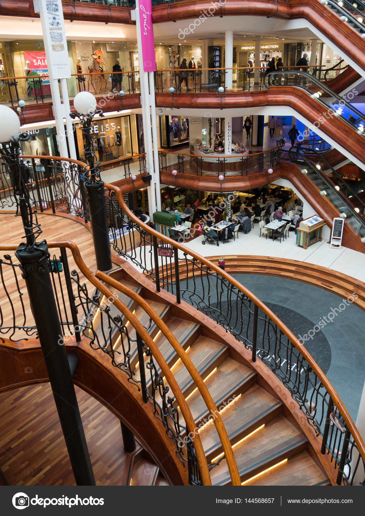 Princes Square Shopping Mall In Glasgow Stock Editorial Photo