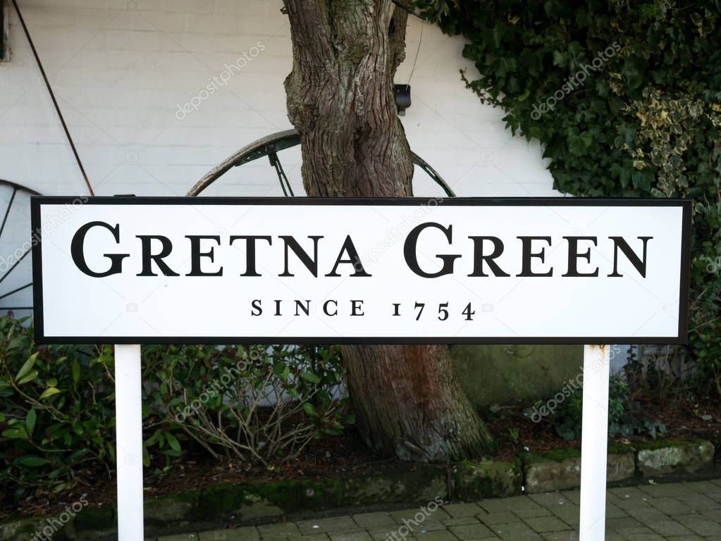 Sign at Gretna Green