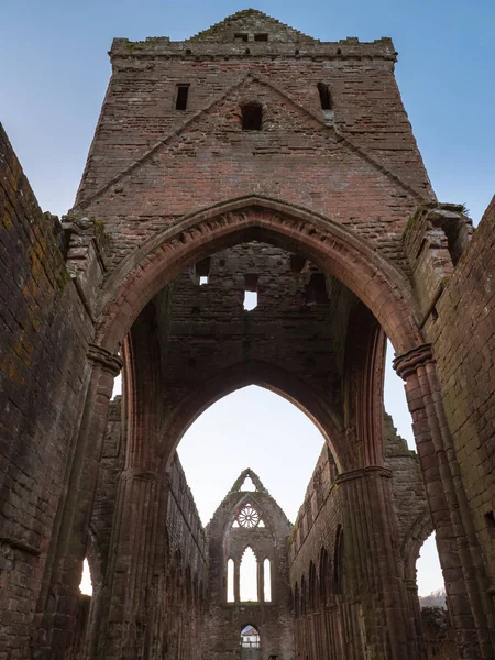 Sweetheart Abbey, Skottland — Stockfoto