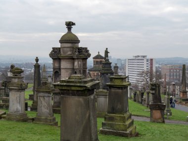 Nekropol, Glasgow, mezar taşları