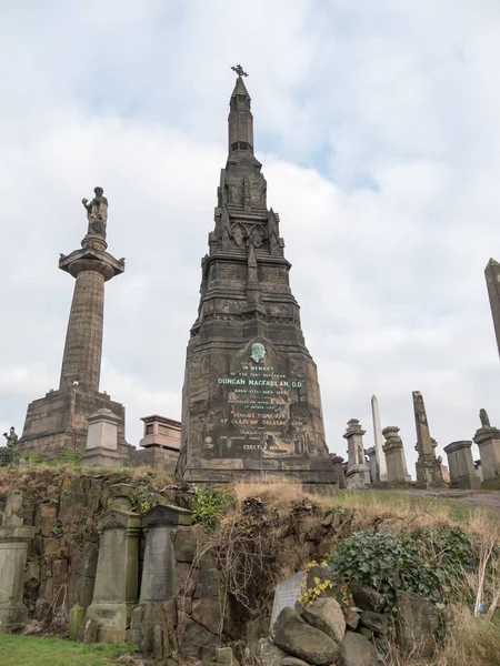 Náhrobky na nekropole, Glasgow — Stock fotografie