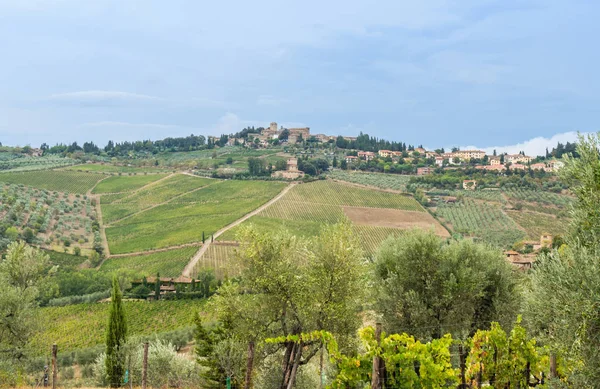 Panzano İtalya yakınındaki Toskana manzara