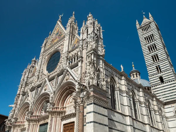 Batı cephesinde Siena Katedrali'nin — Stok fotoğraf