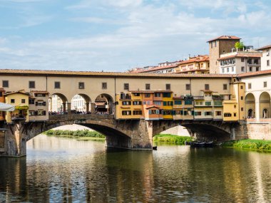 Ünlü Ponte Vecchio Köprüsü Floransa, İtalya