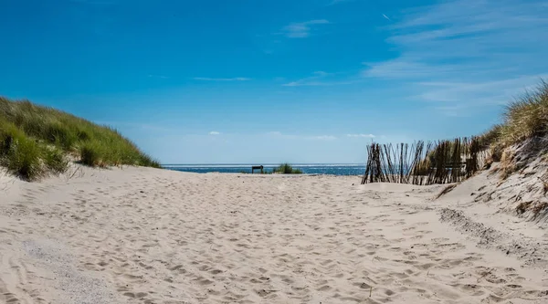 Vista sobre as dunas de Ameland, Holanda — Fotografia de Stock